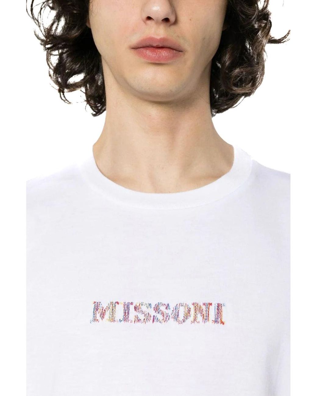 Missoni White Printed T-Shirt for men