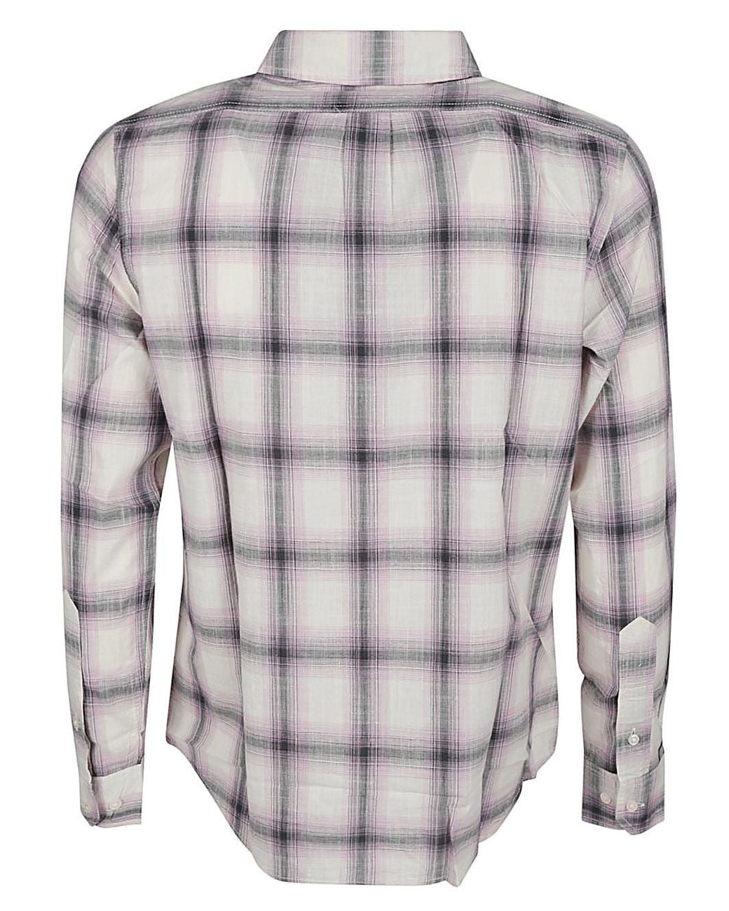 Lee Jeans Gray Plaid Pattern Shirt for men