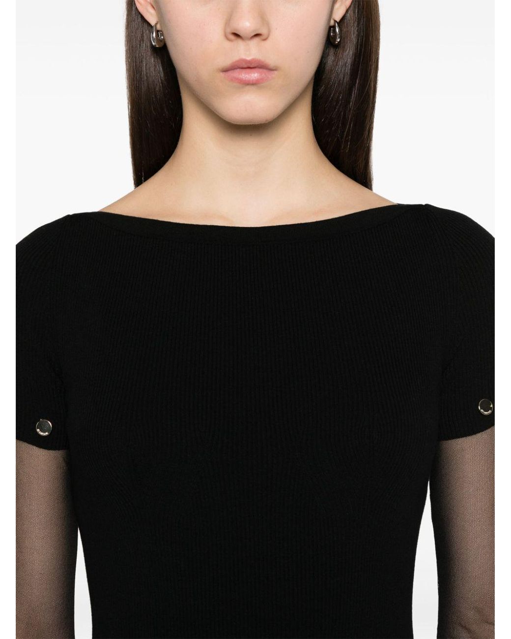SPORTMAX PRE Black Knitted Long Dress
