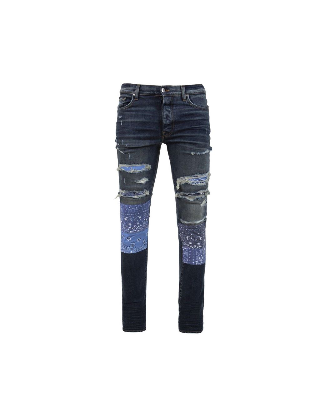 Amiri Vintage Bandana Patch Jeans in Blue for Men | Lyst