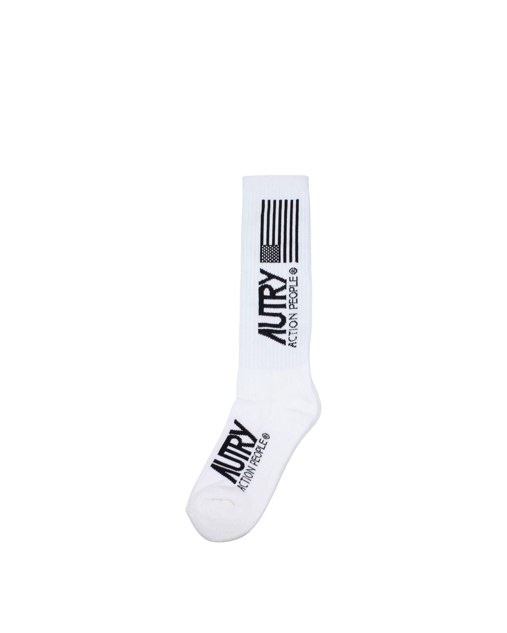 Autry White Calze E Calzini Donna Cotone Bianco/Nero for men