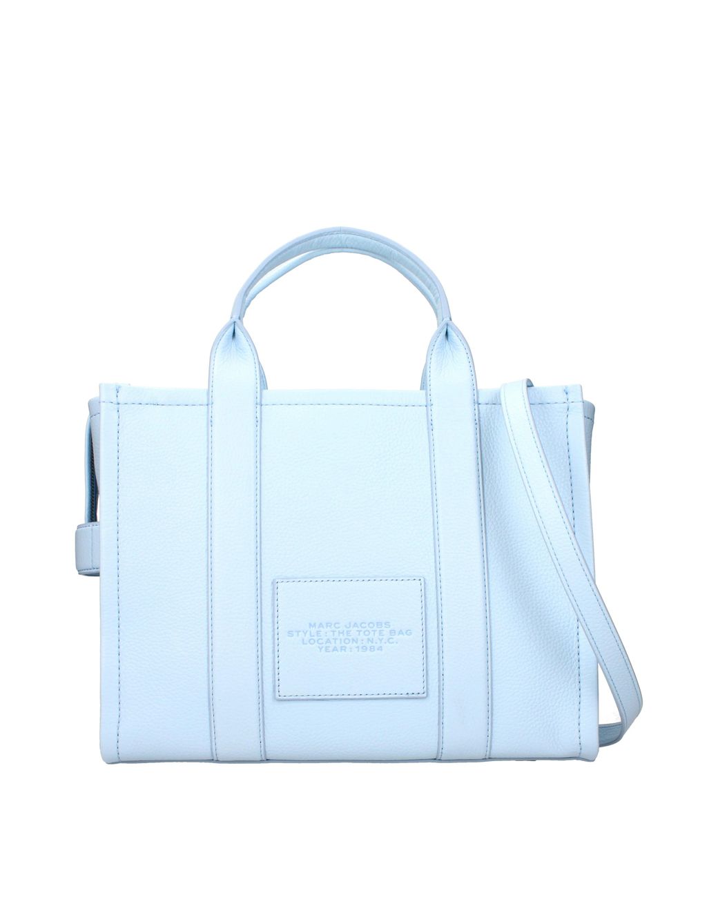 Marc Jacobs Blue Handbags The Tote Leather Celeste/Cloud