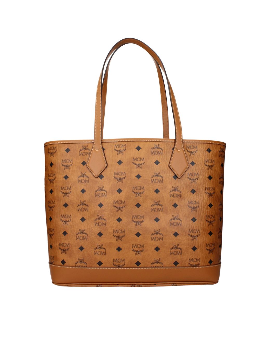 MCM Brown Shoulder Bags New Liz /Cognac Woven Fabric Other