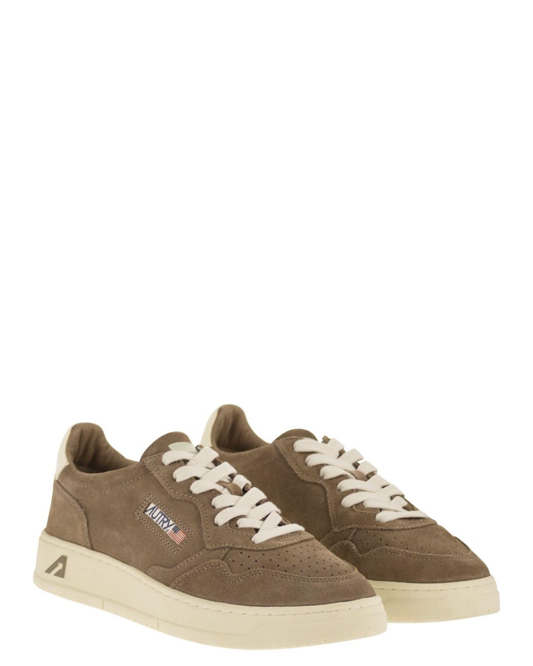 Autry Medalist Low Wildleder-Sneaker in Brown für Herren