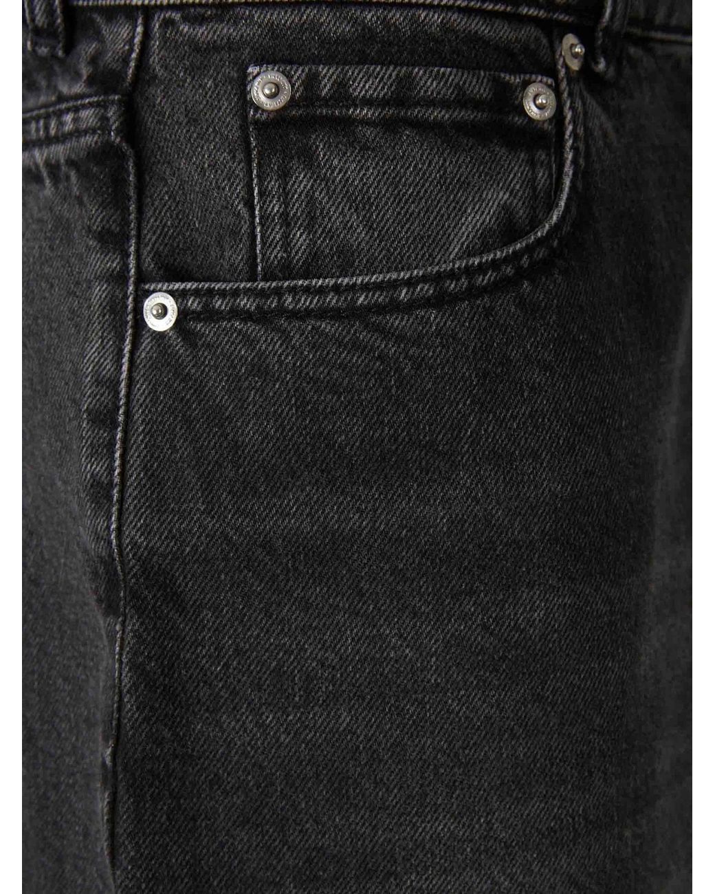 AMI Black Large Fit Bermuda Shorts