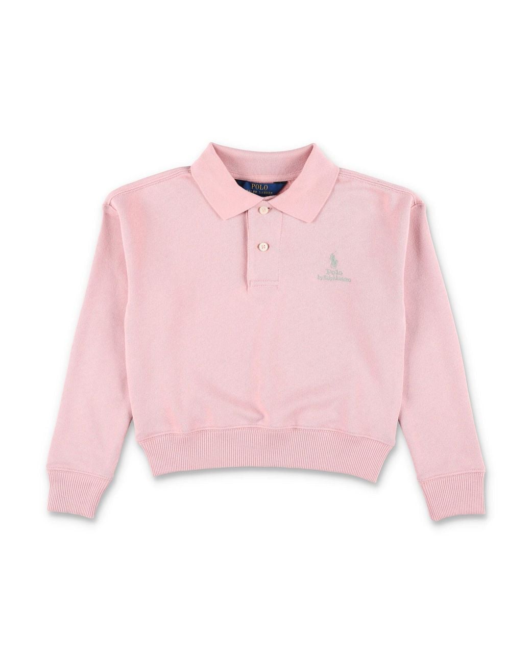 Polo Ralph Lauren Pink Girls Long Sleeve Polo Shirt