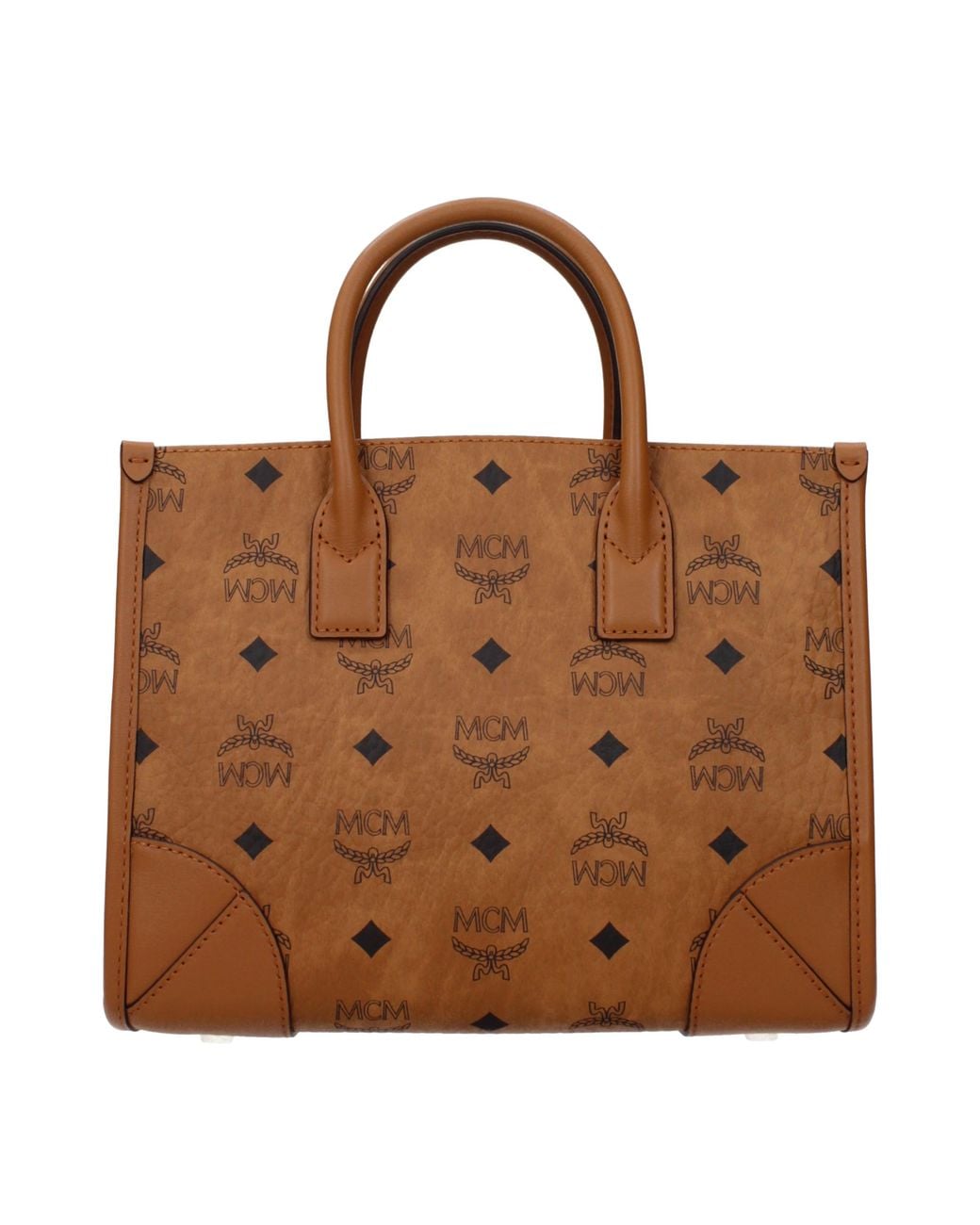 MCM Brown Handbags For /Cognac Fabric