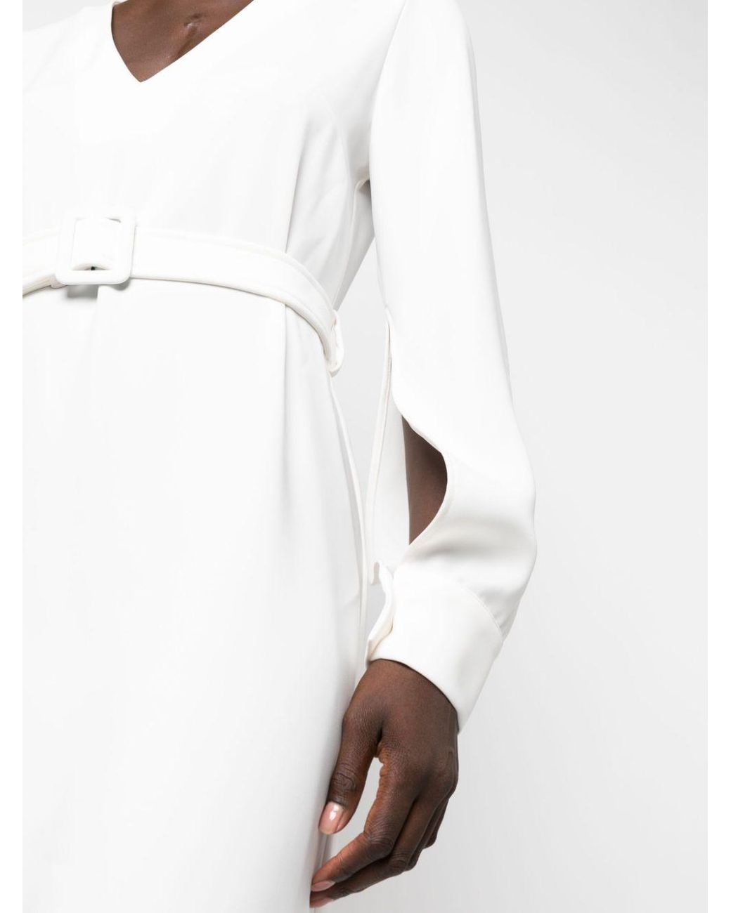 P.A.R.O.S.H. Mini-Jurk Met Ceintuur in het White