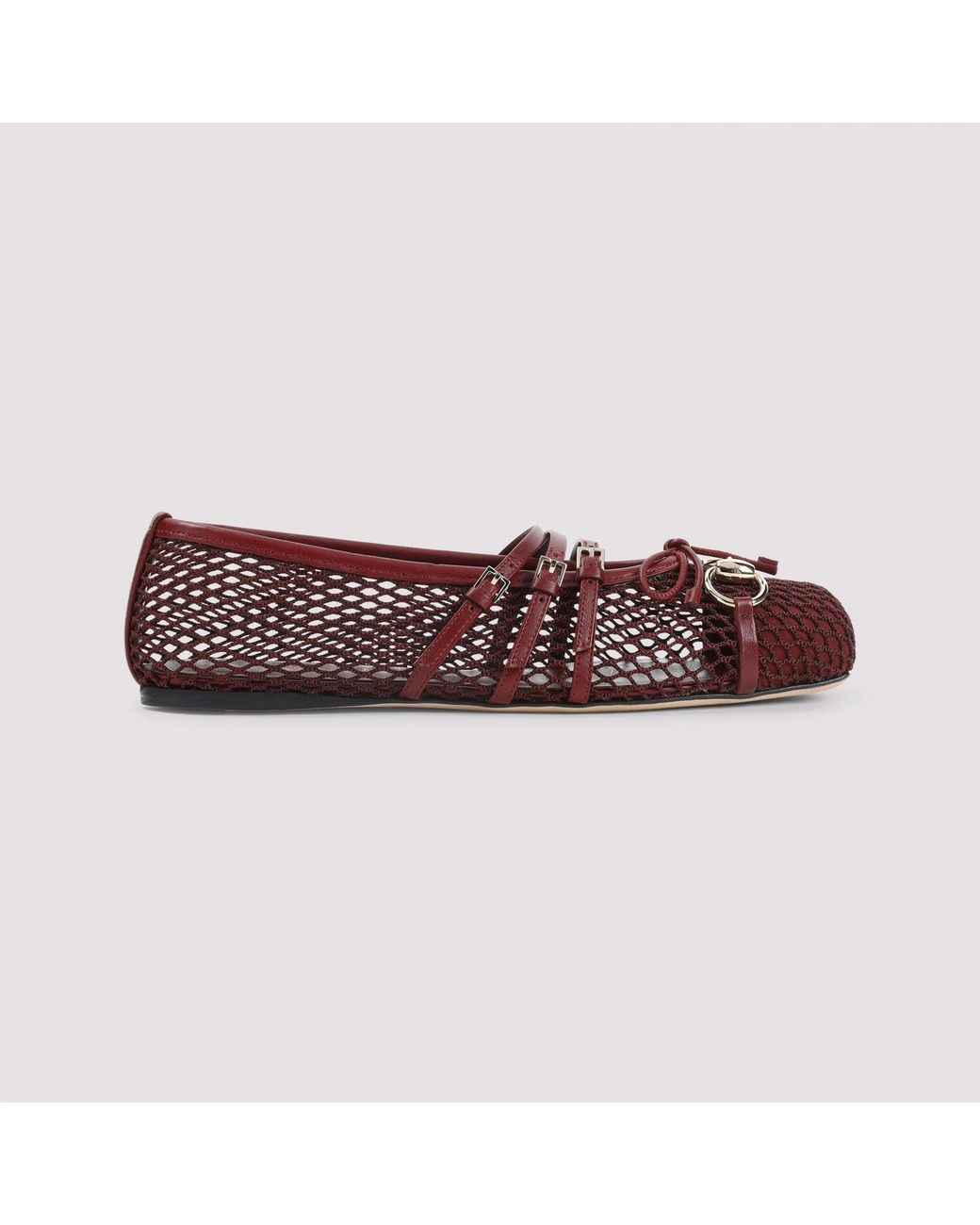 Gucci Red Mesh Ballerinas