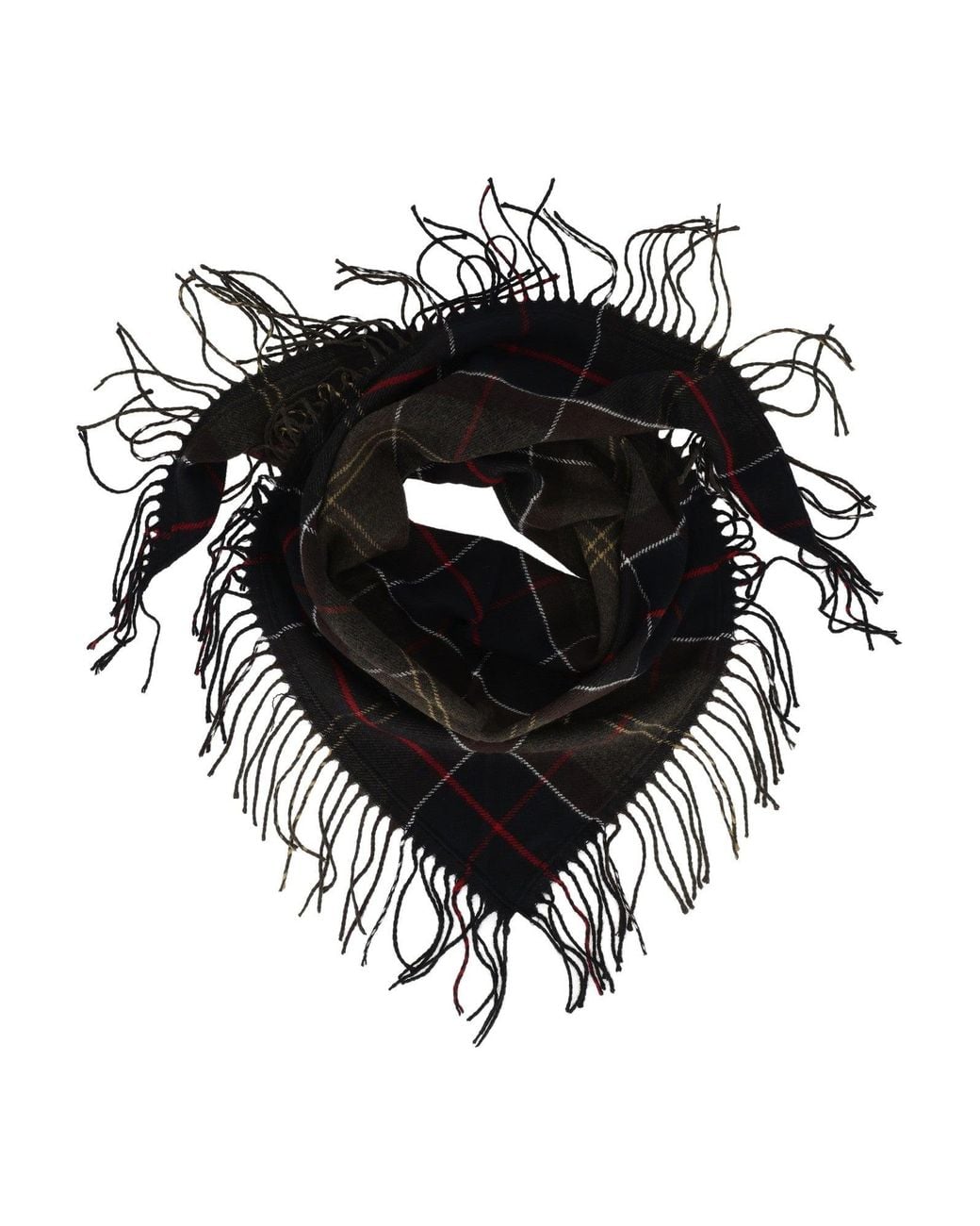 Barbour Black Kirklees Tartan Scarf