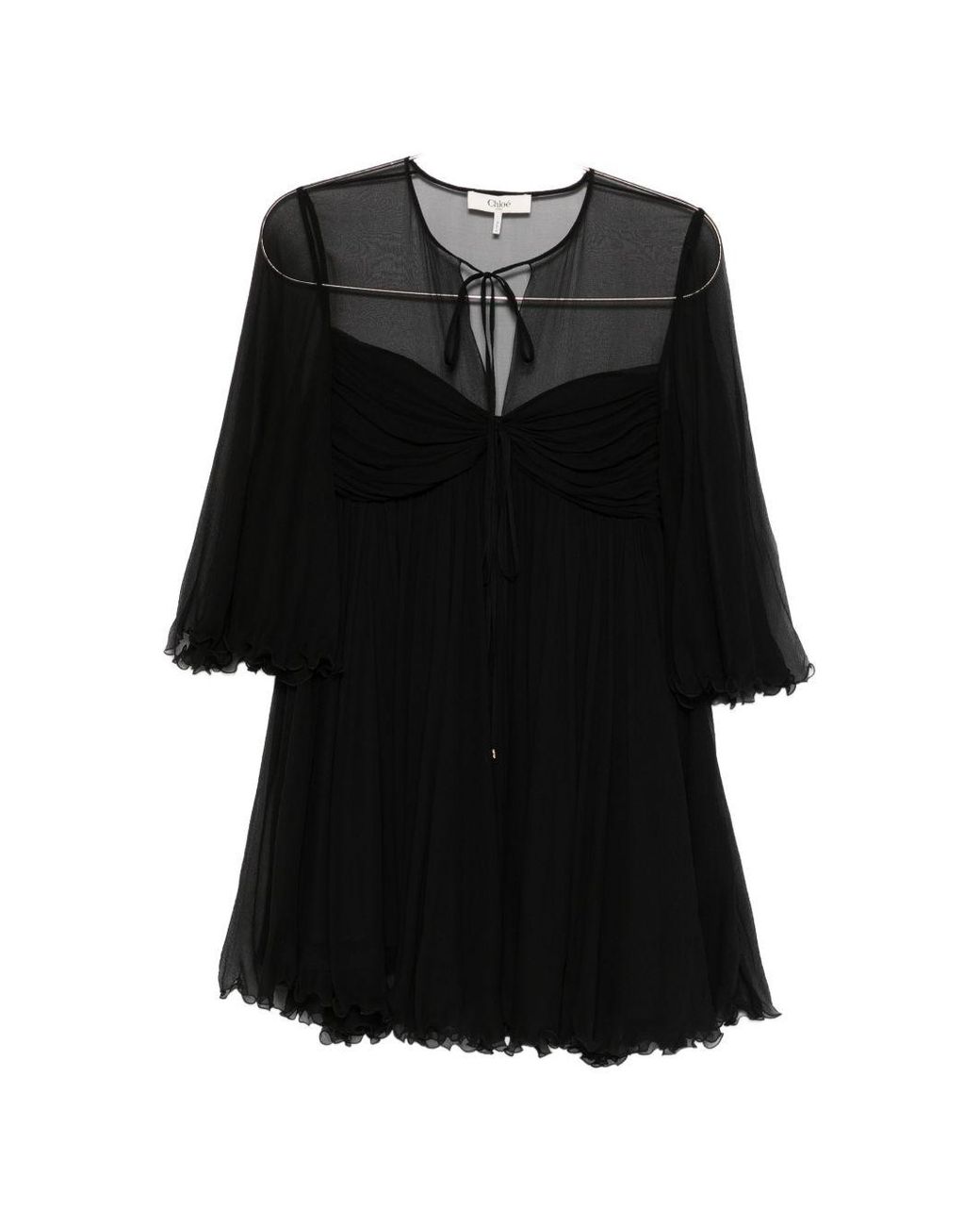 Chloé Black Silk Mini Dress