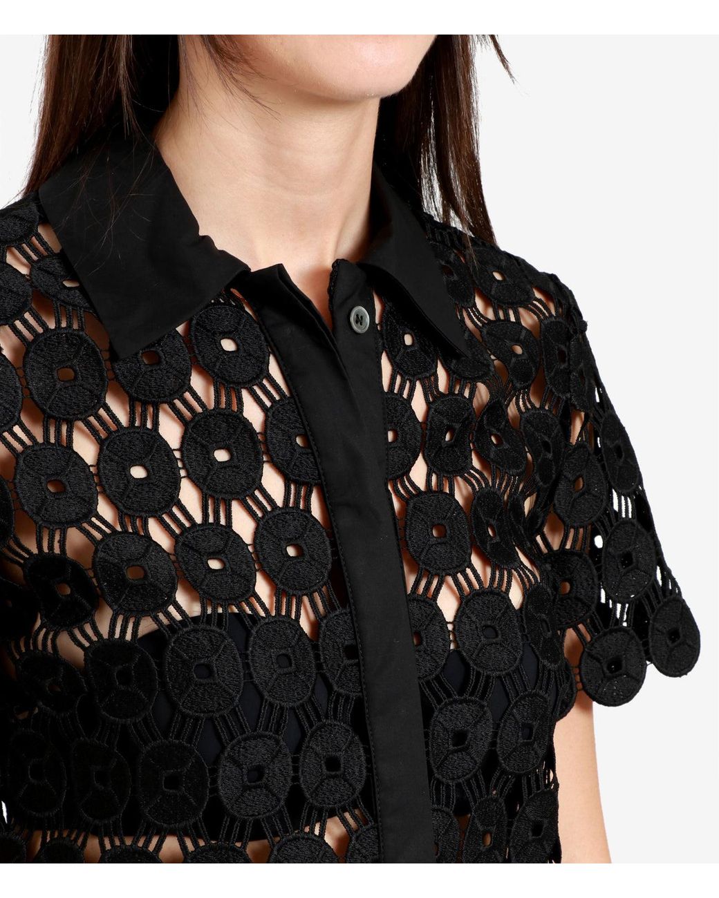 Erika Cavallini Semi Couture Black Shirts
