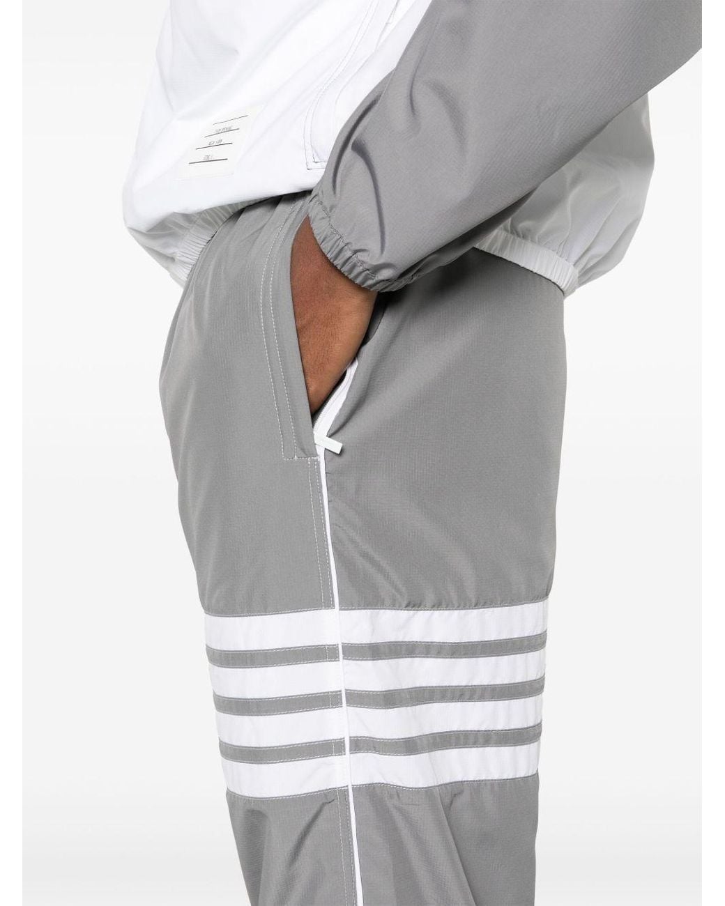 Thom Browne Gray 4Bar Trackpants
