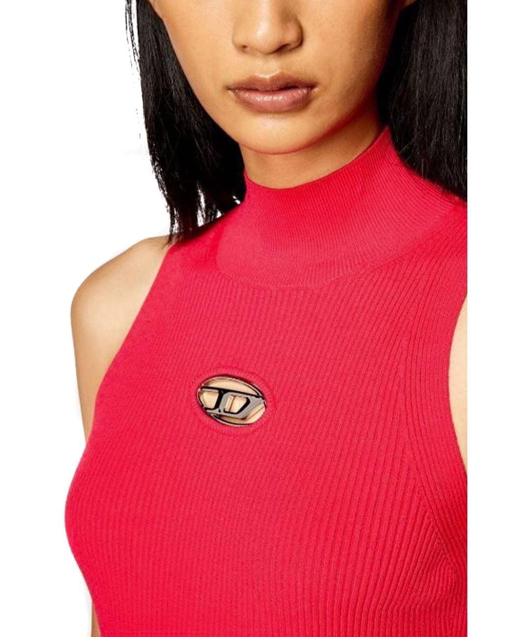 DIESEL Red Onervax Mini Dress
