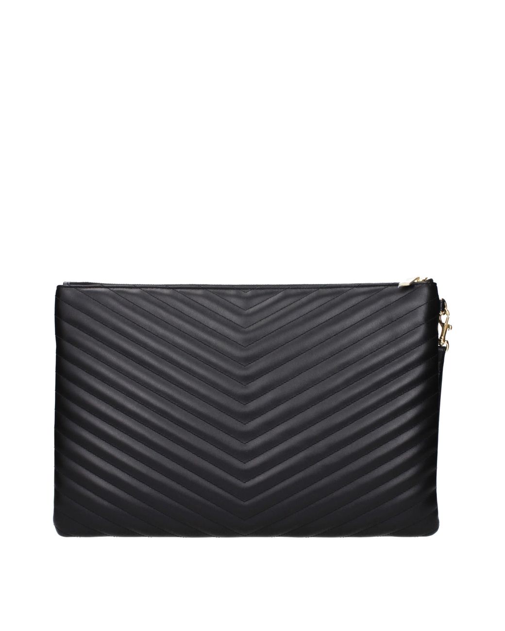 Saint Laurent Black Pochette Leather