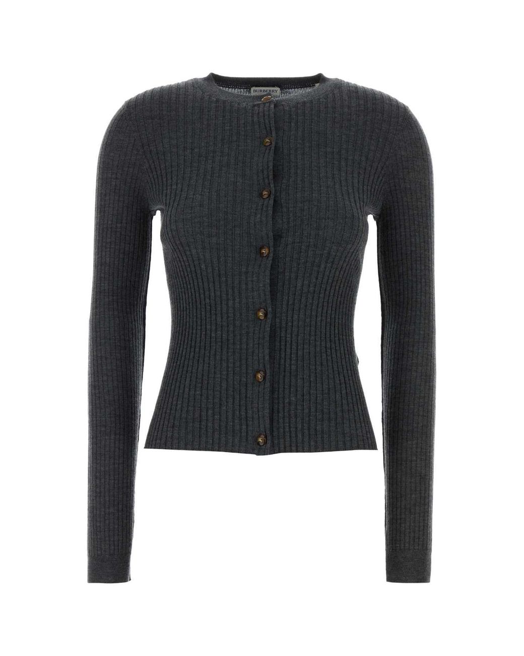 Burberry Black Dark Cashmere Cardigan