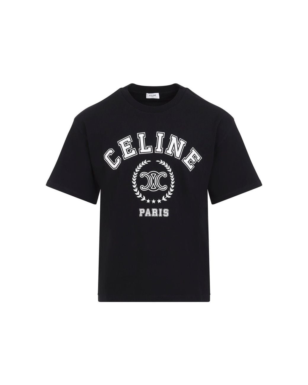 Céline Black Relaxed T-Shirt