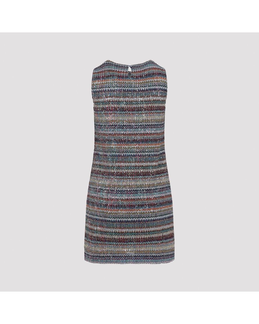 Missoni Gray Multi Caperdoni Short Dress