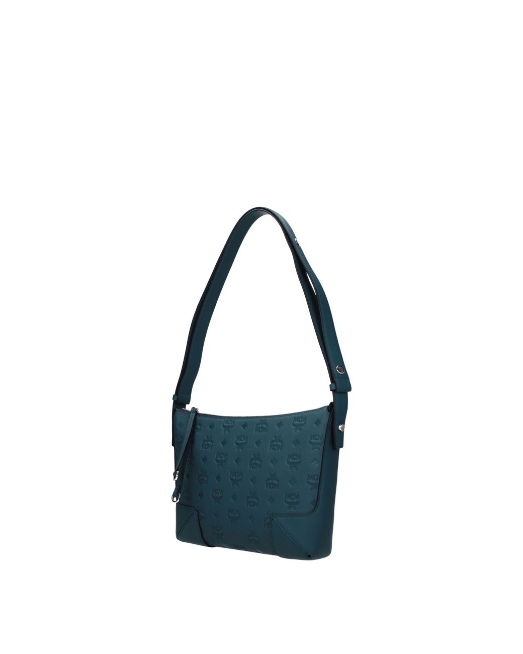 MCM Blue Crossbody Bag/ Leather