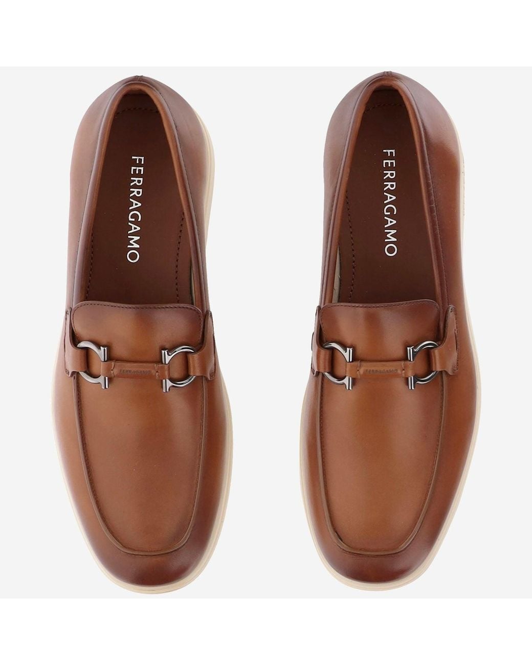 Ferragamo Brown Leather Loafers