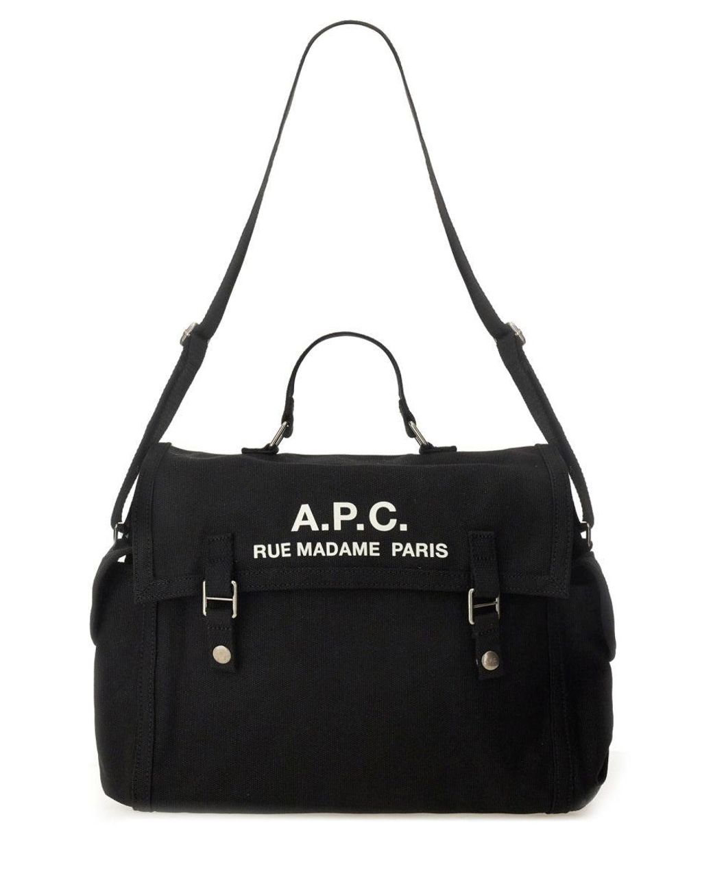 A.P.C. Black Borsa A Tracolla Con Logo for men