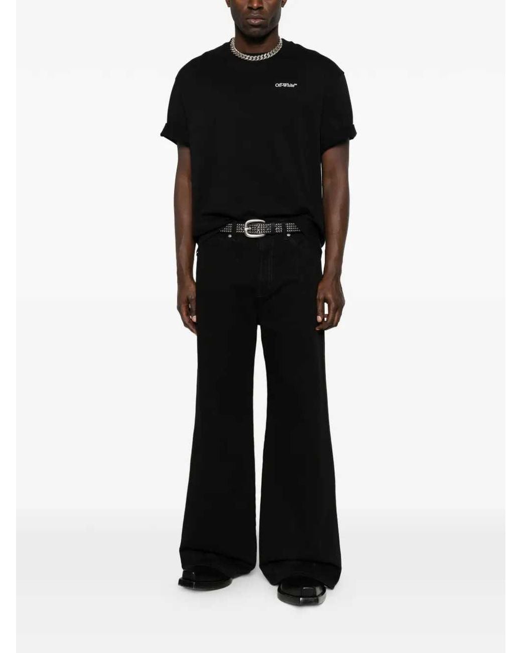 Off-White c/o Virgil Abloh Black Cotton T Shirt