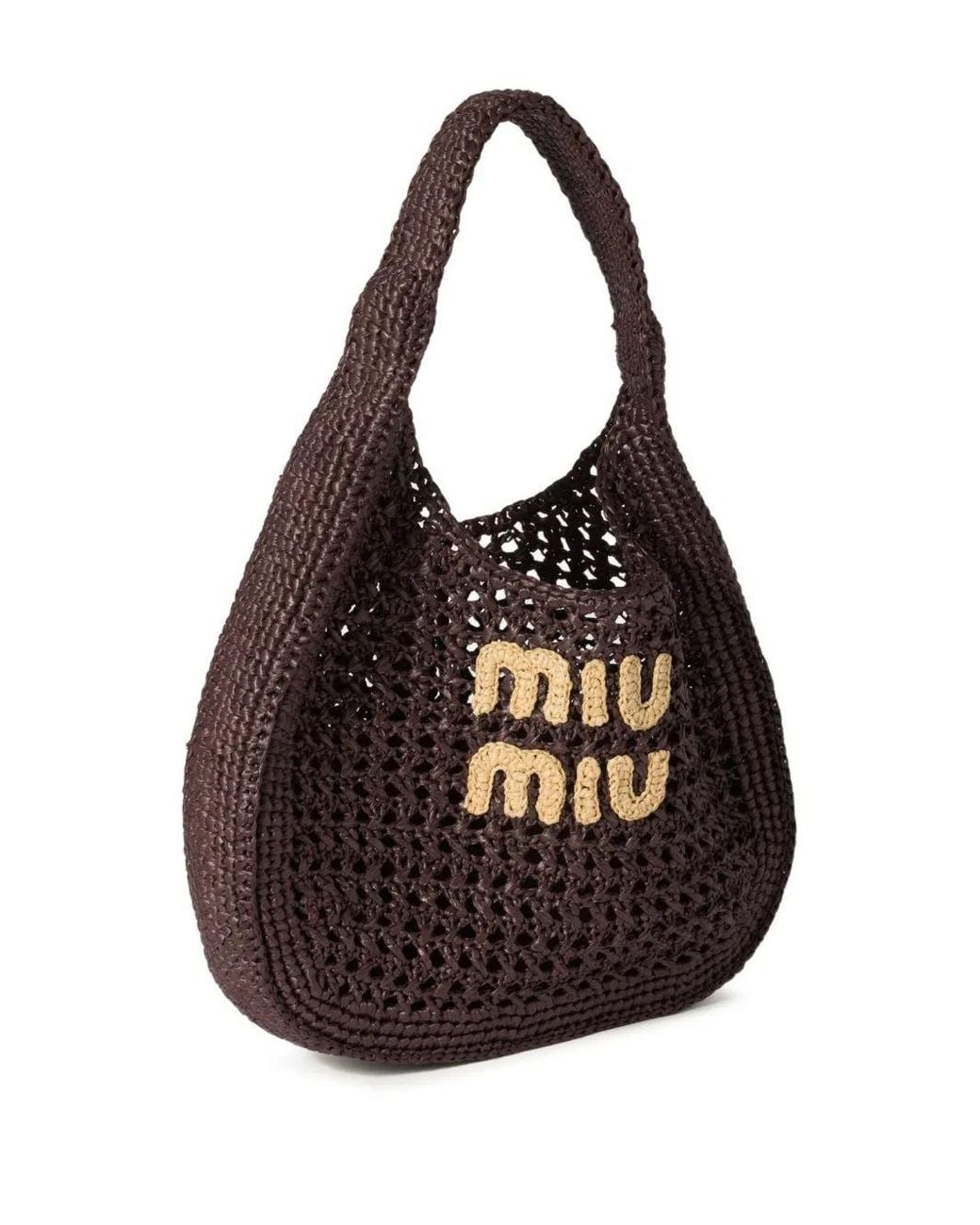 Miu Miu Brown Borse Crochet Rete