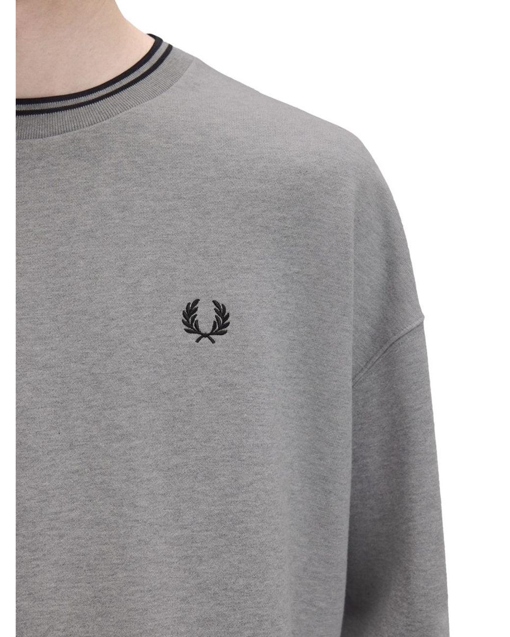 Fred Perry Gray Felpa Con Logo for men