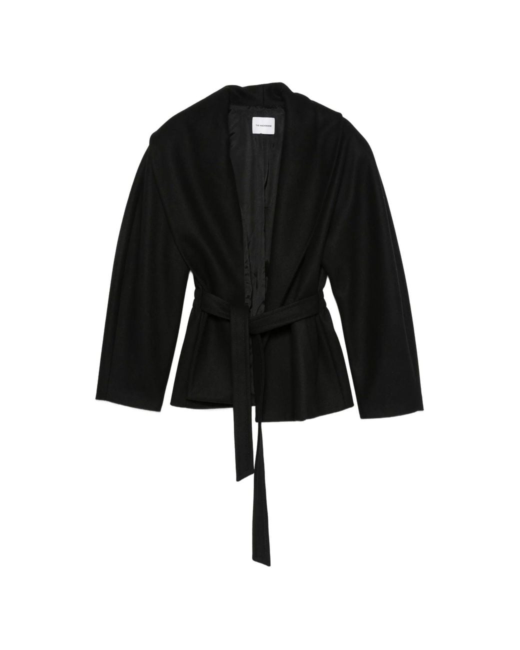 ANDAMANE Black Niki Belted Padded Jacket