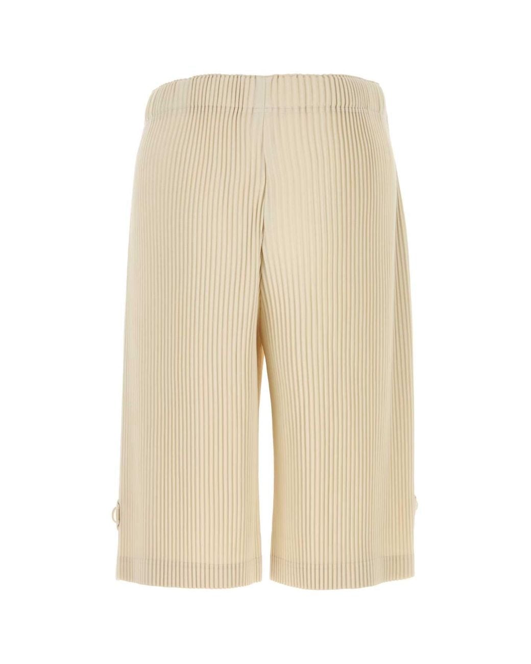 Homme Plissé Issey Miyake Natural Relaxed Bermuda Shorts for men