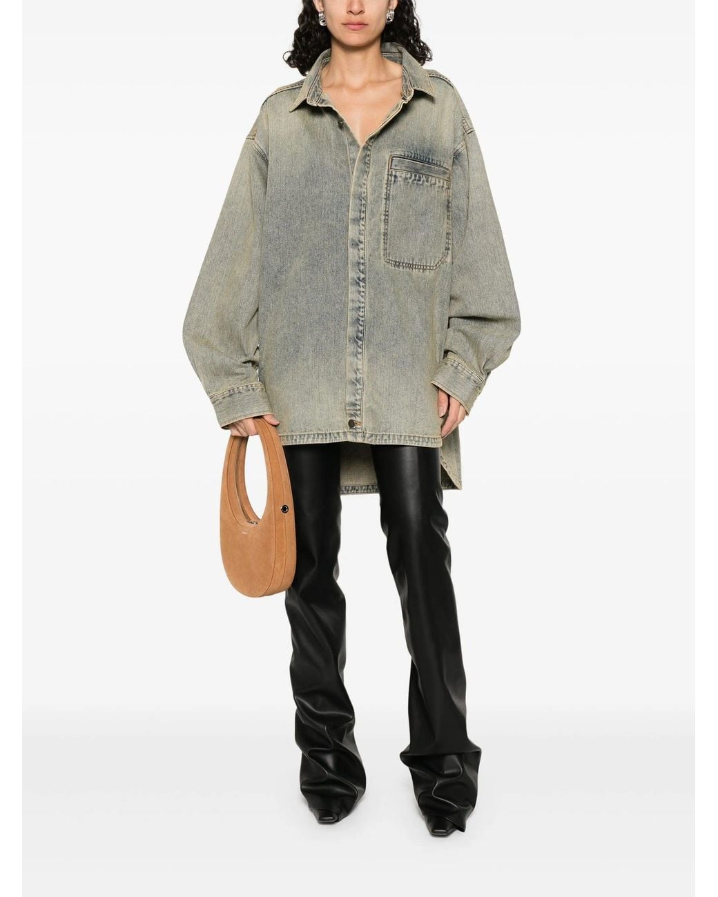 Entire studios Gray Herculean Shirt Surface Wave