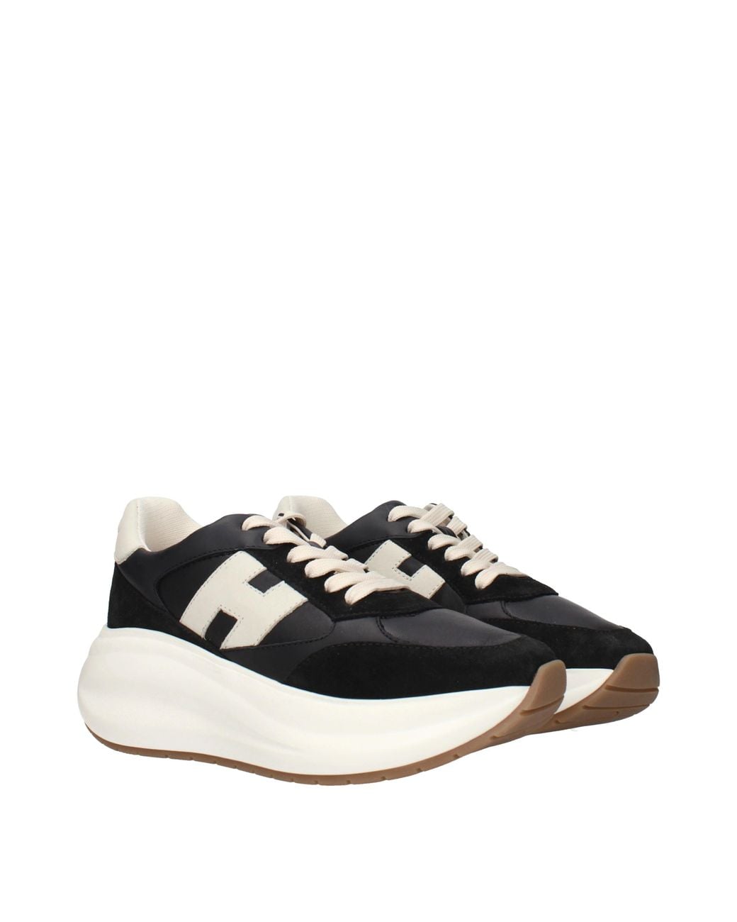 Hogan Black Sneakers Leather