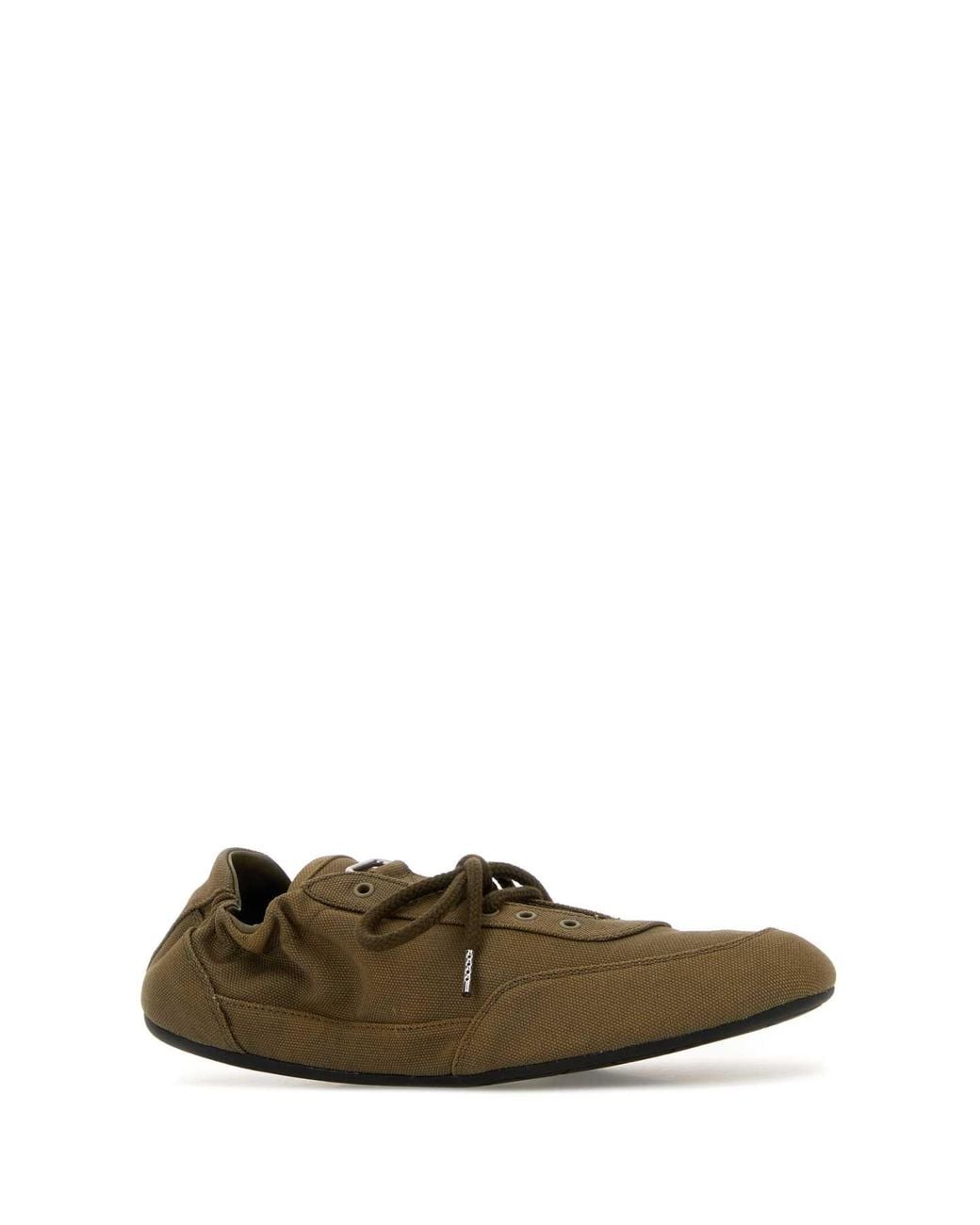 Prada Green Lace Up Sneakers