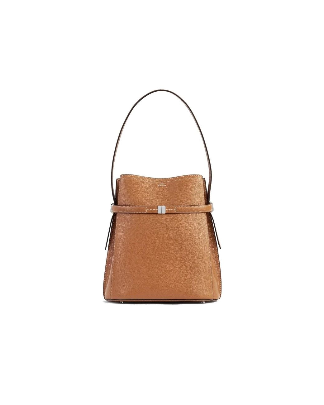 Totême Brown Leather Bucket Bag