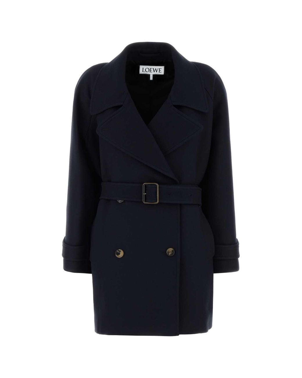 Loewe Blue Wool Blend Coat