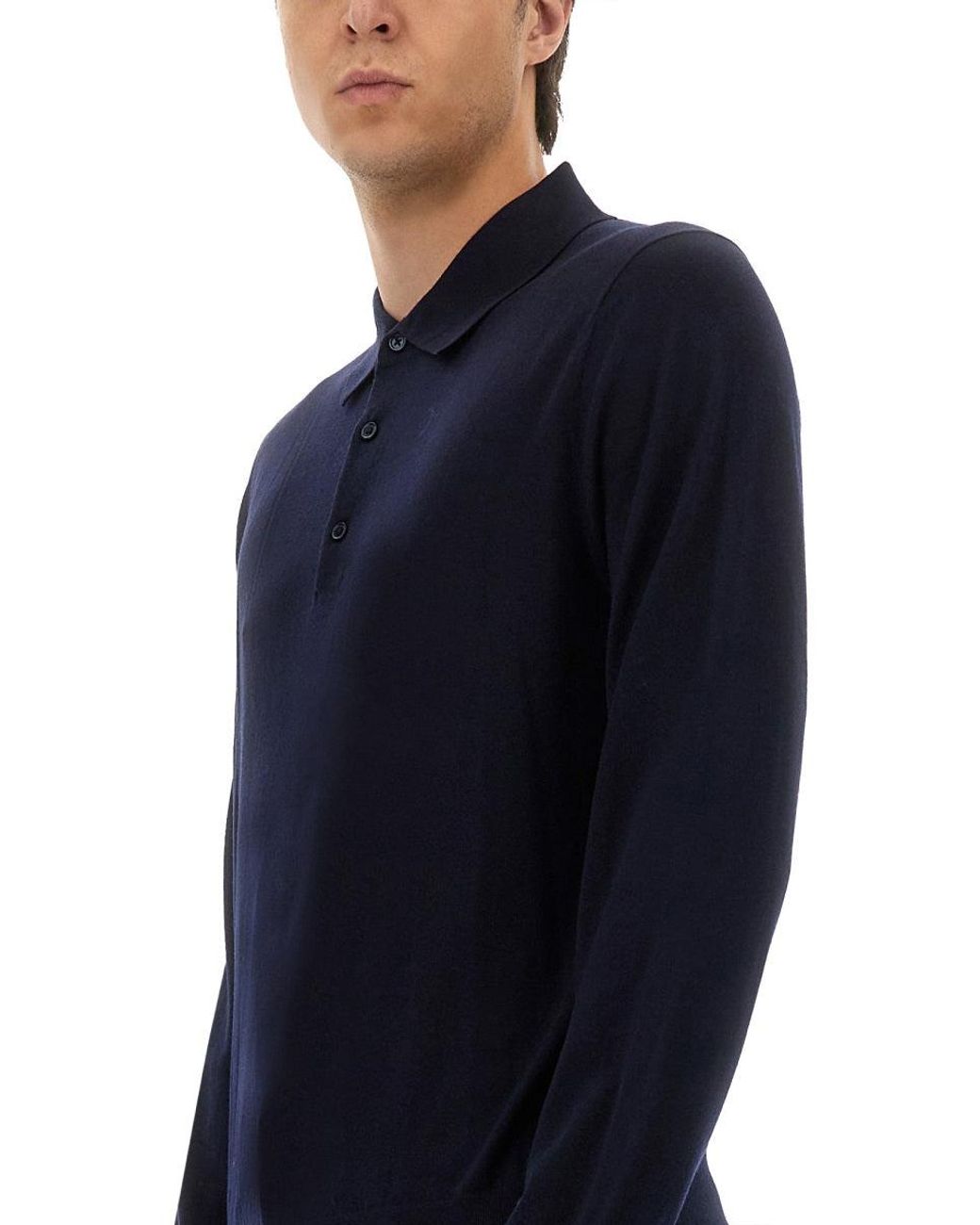 sunflower Blue Wool Polo for men