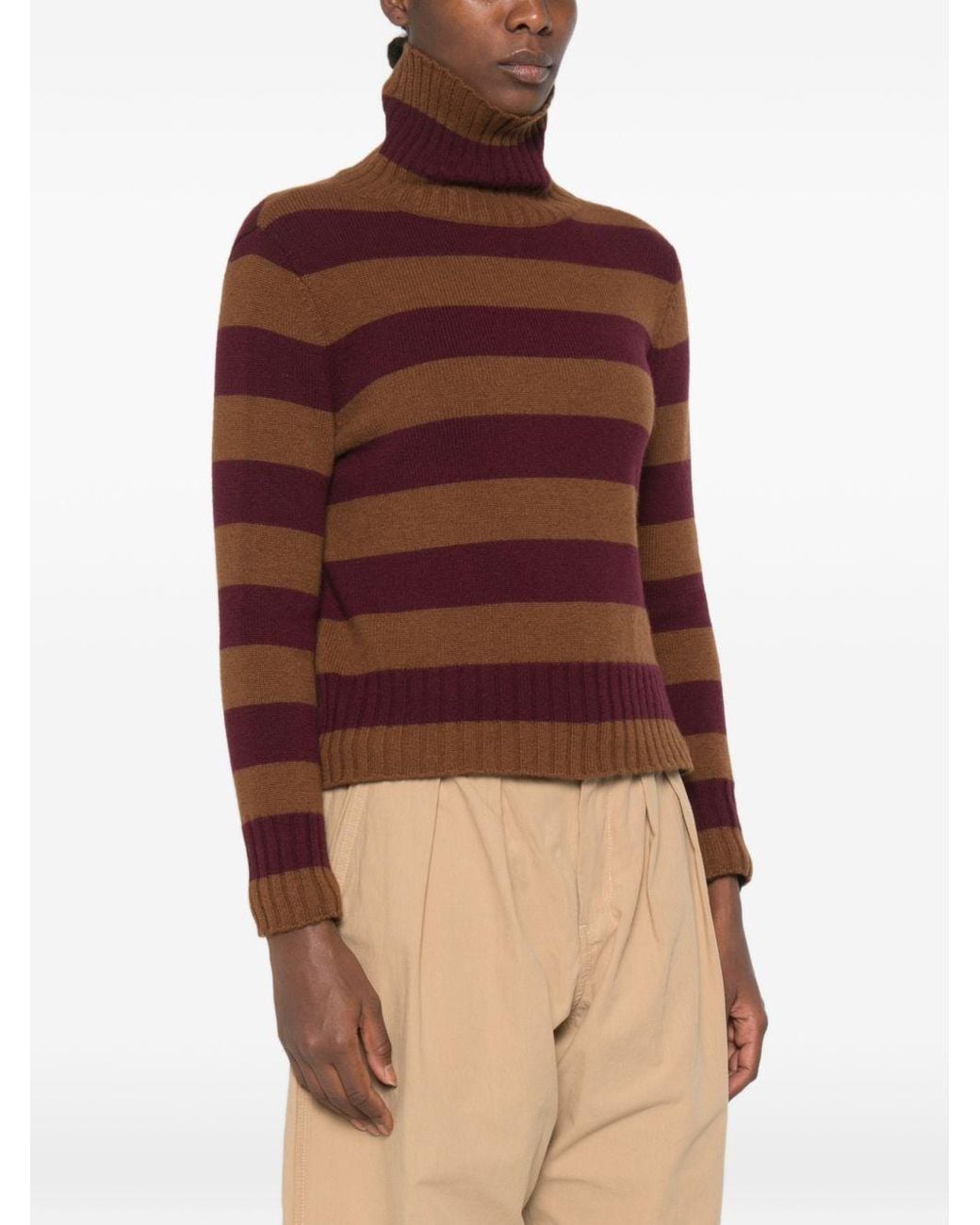 Be You Brown Cashmere Turtle-Neck Sweater