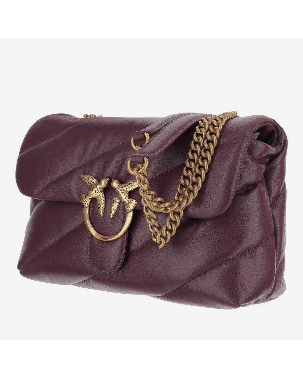 Pinko Purple Love Classic Puff Bag