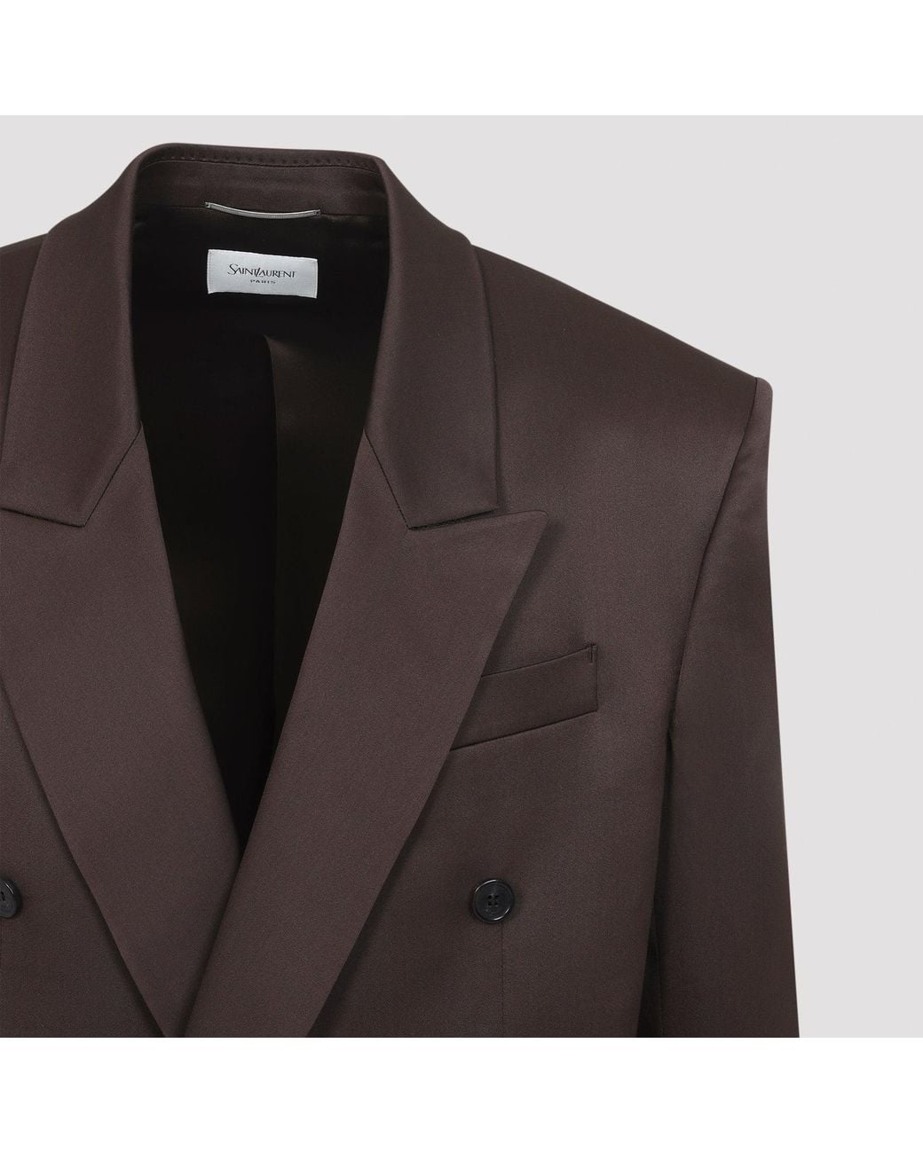 Saint Laurent Brown Double Brestaed Jacket