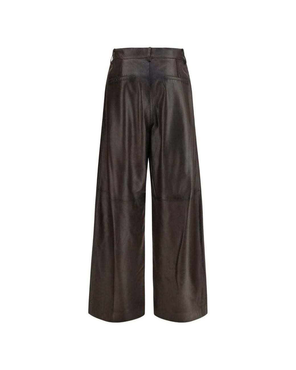 P.A.R.O.S.H. Brown Leather Trousers