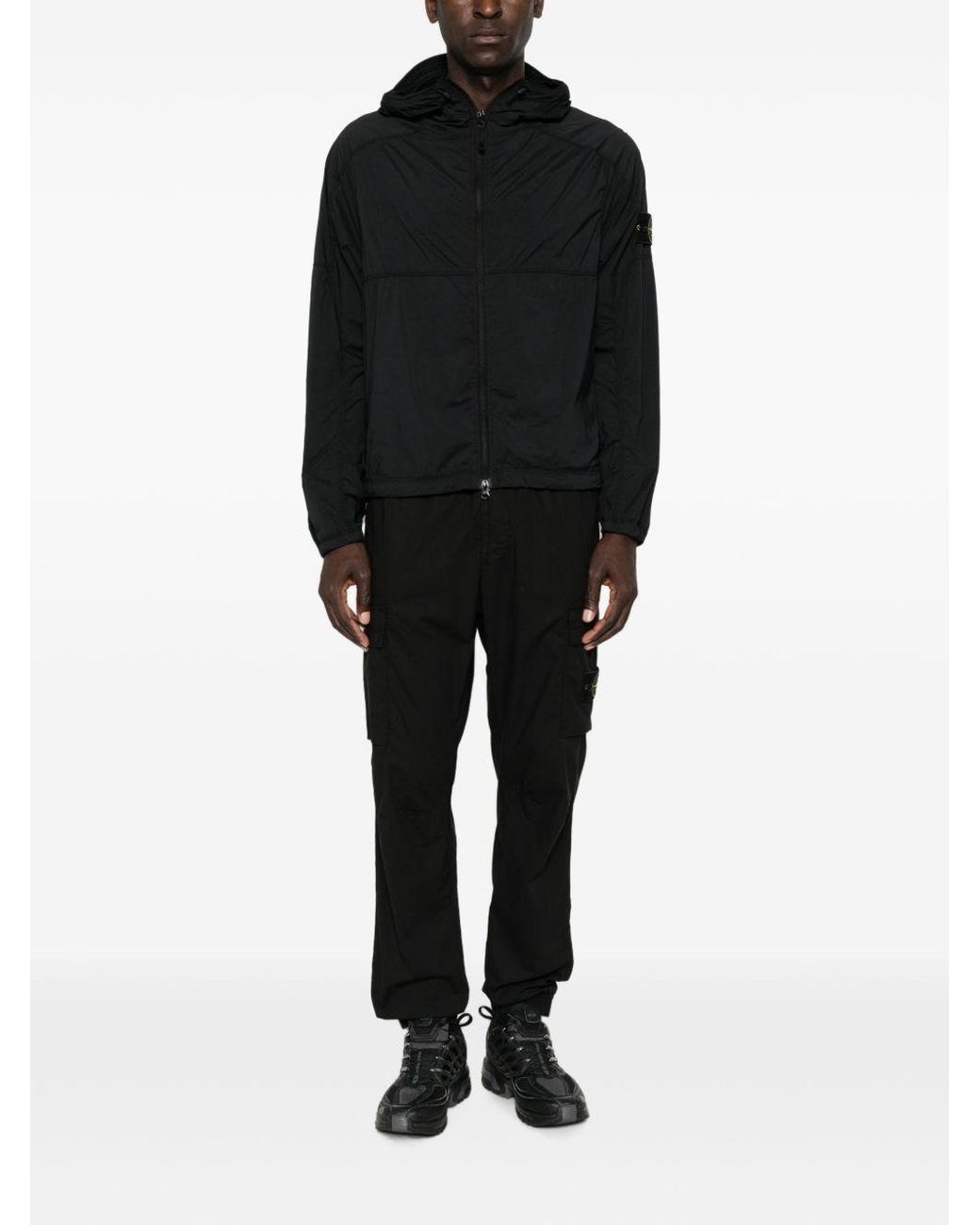 Stone Island Black Nylon Blouson Jacket for men