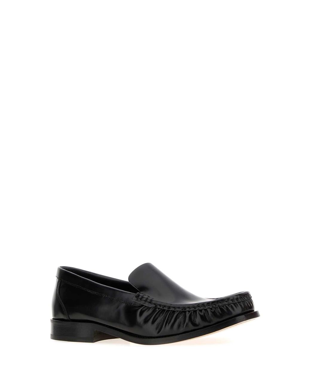 A.P.C. Black Leather Romeo Loafers