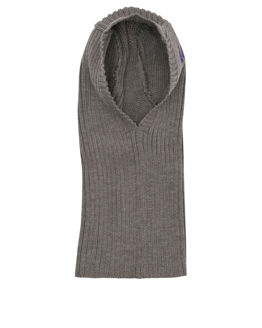 Needles Gray Merino Wool Balaclava for men