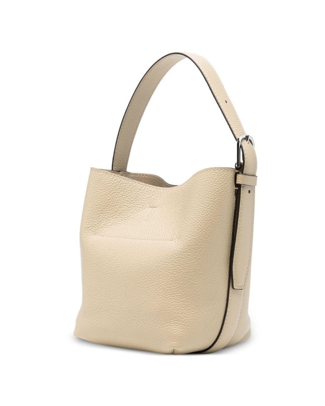 Totême White Belted Petite Leather Tote