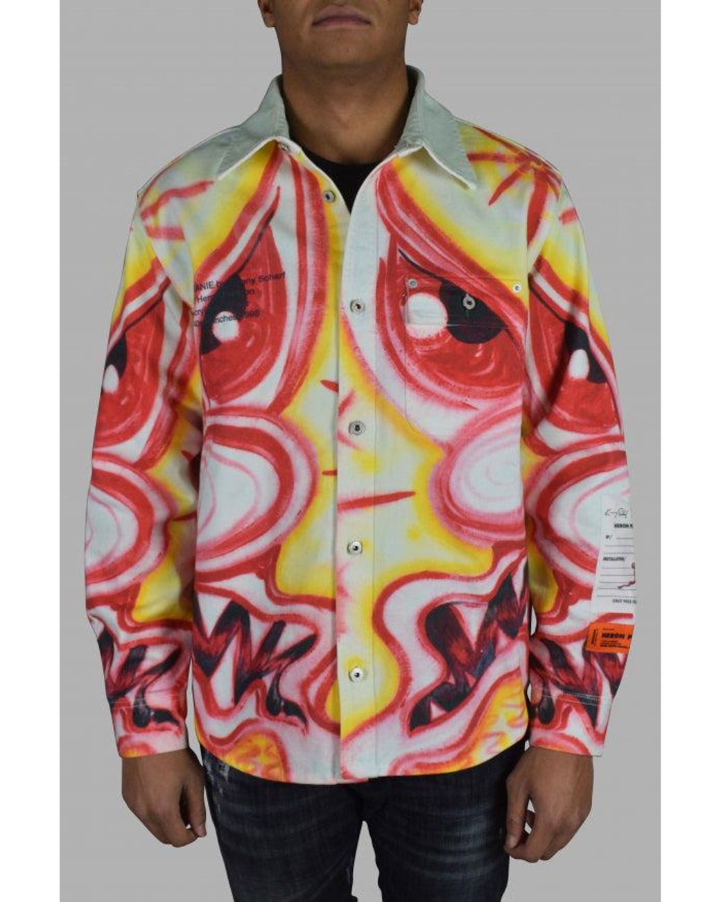 Heron Preston Multicolored Denim Jacket for men