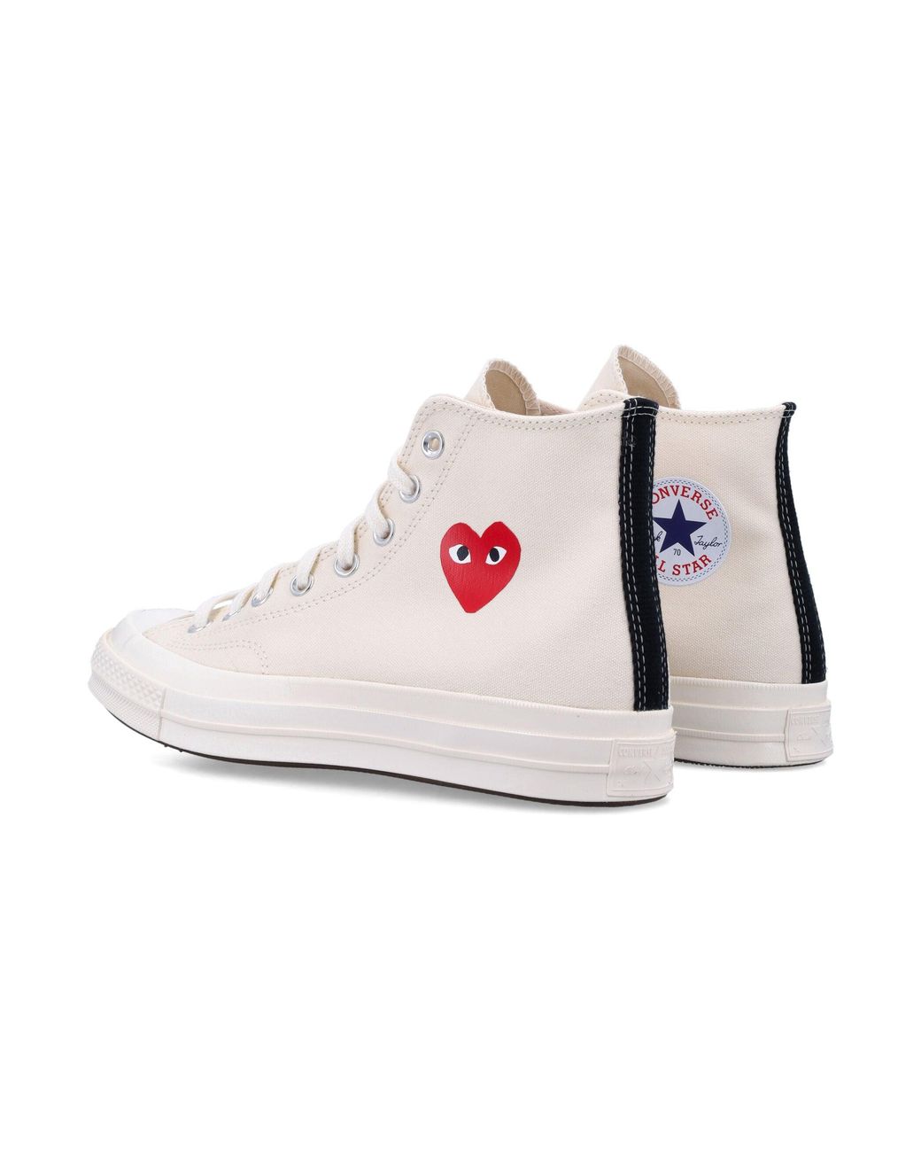 Comme des Garçons Pink Small Heart Hi Top