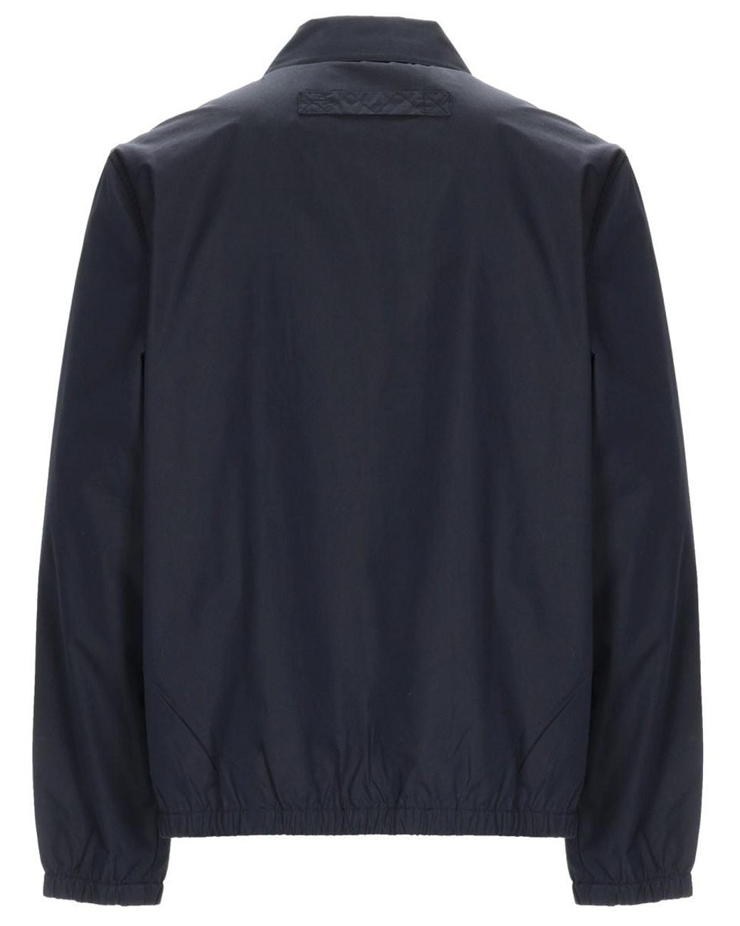 Paul Smith Blue Solid Shirt Collar Jacket