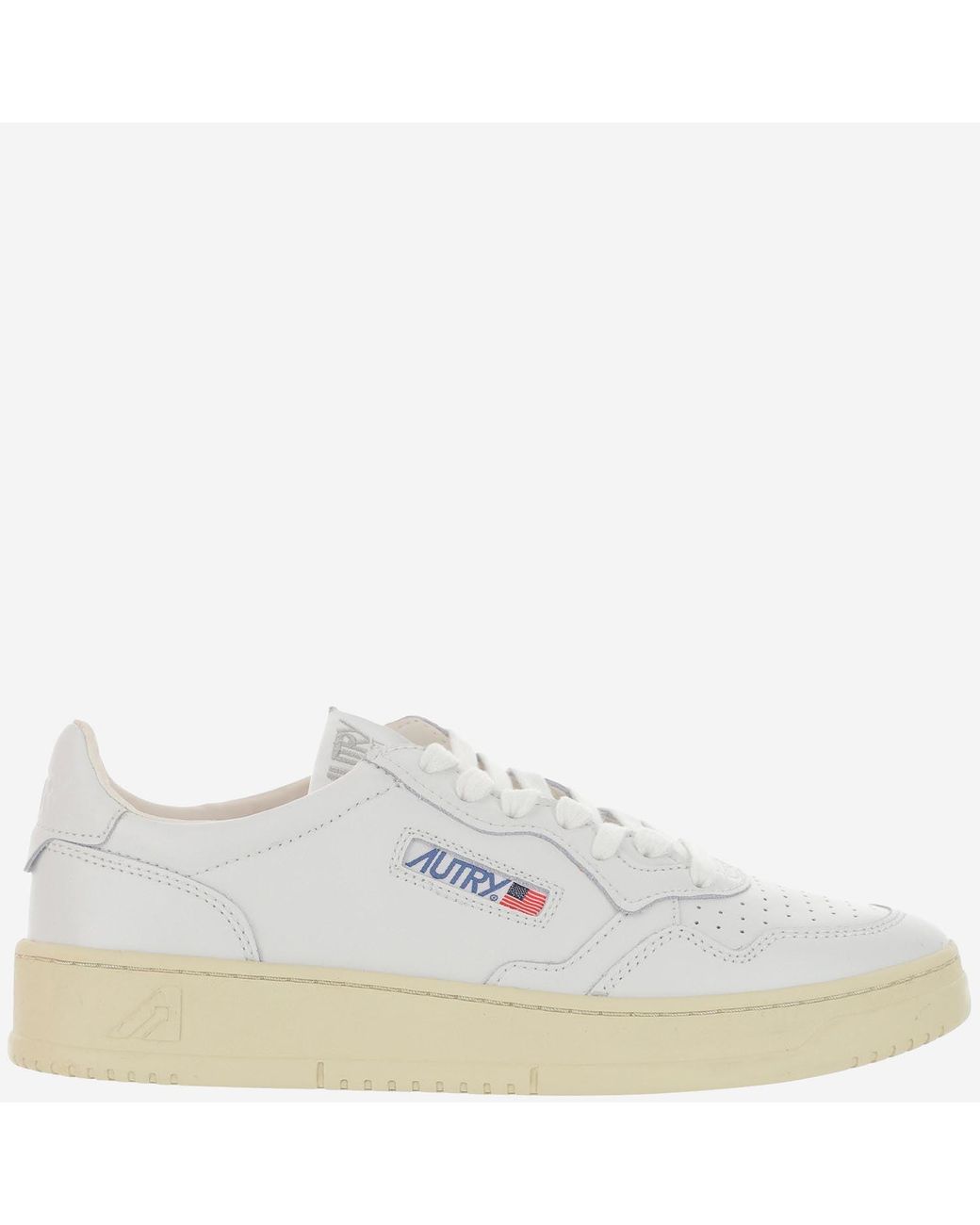 Autry White Medalist Low for men