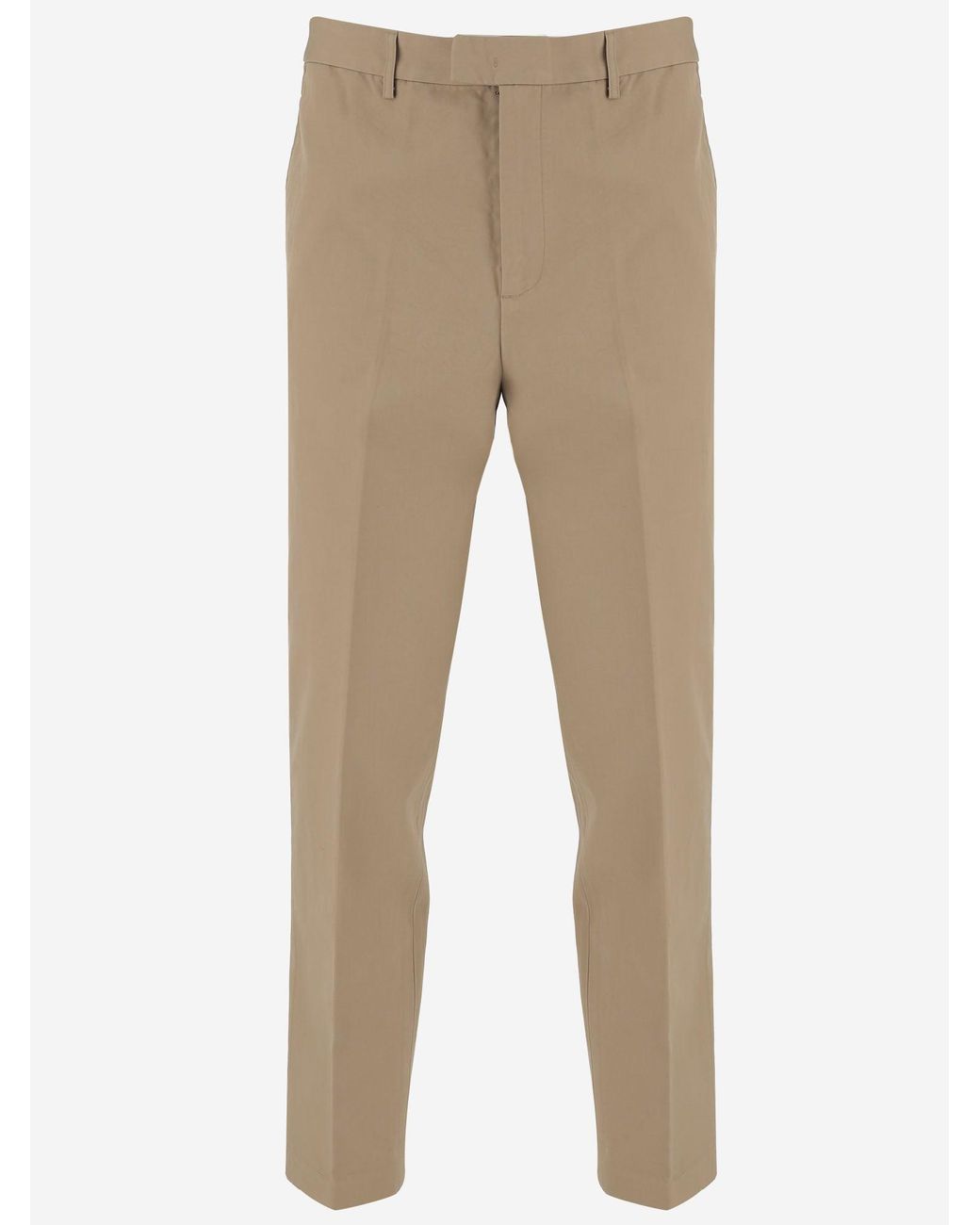 Emporio Armani Natural Trousers Cotton for men
