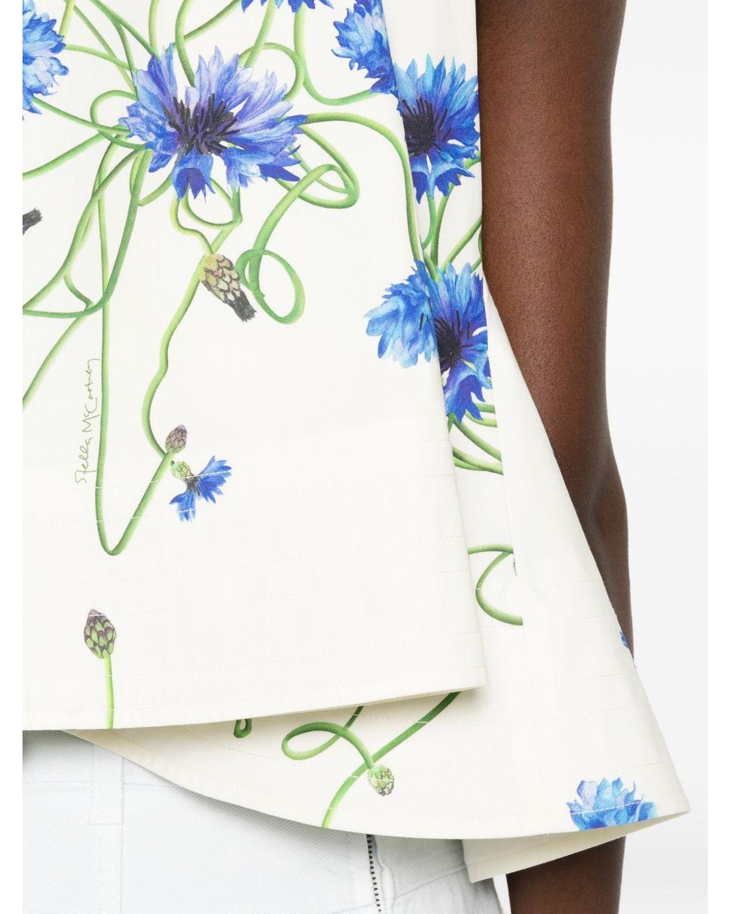 Stella McCartney White Embroidered Cotton Top